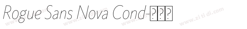 Rogue Sans Nova Cond字体转换
